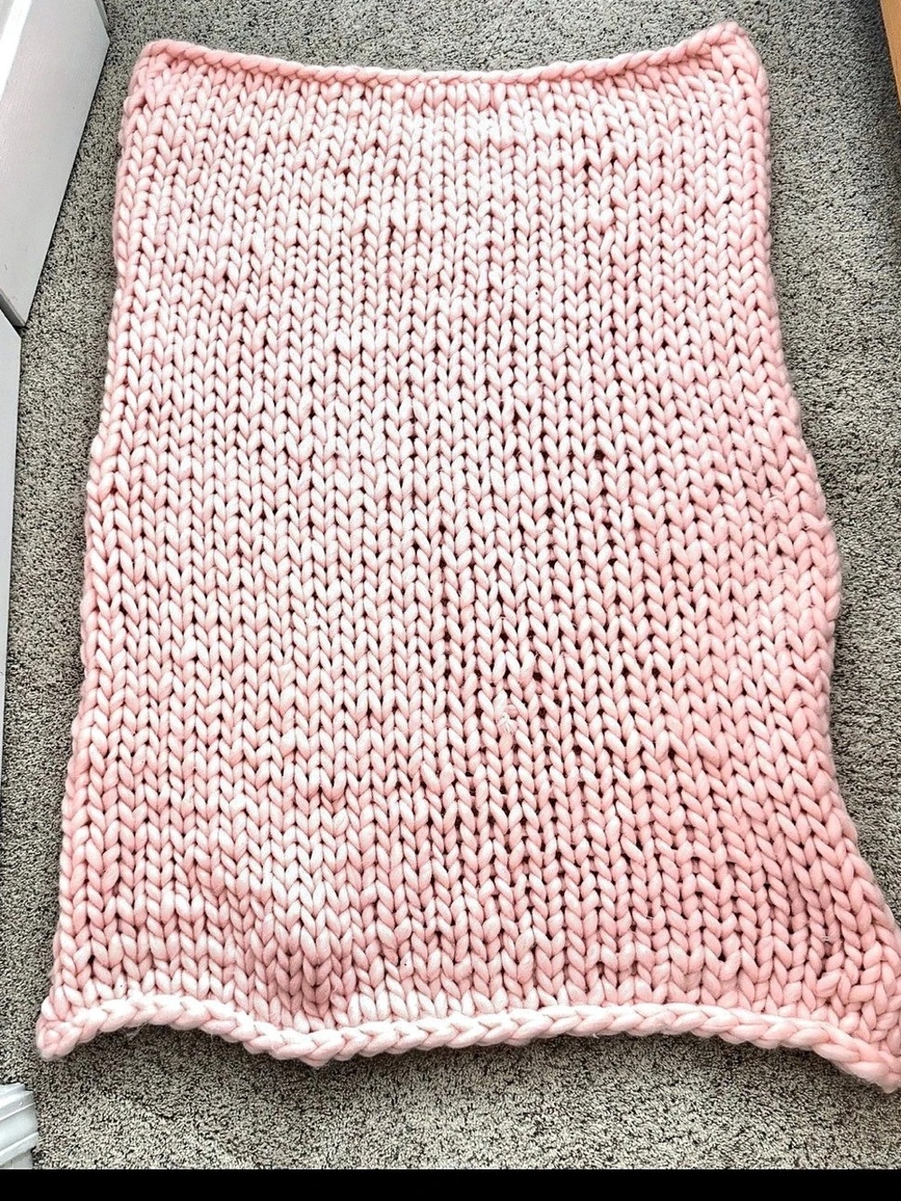 Cable Knit Throw Blanket
